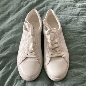 European White Leather Sneakers